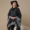 European and American Women 's Fashion Shawl Solid Color Pashmina Reversible Cape Autumn Winter Warm Cloak Large Simple Wraps