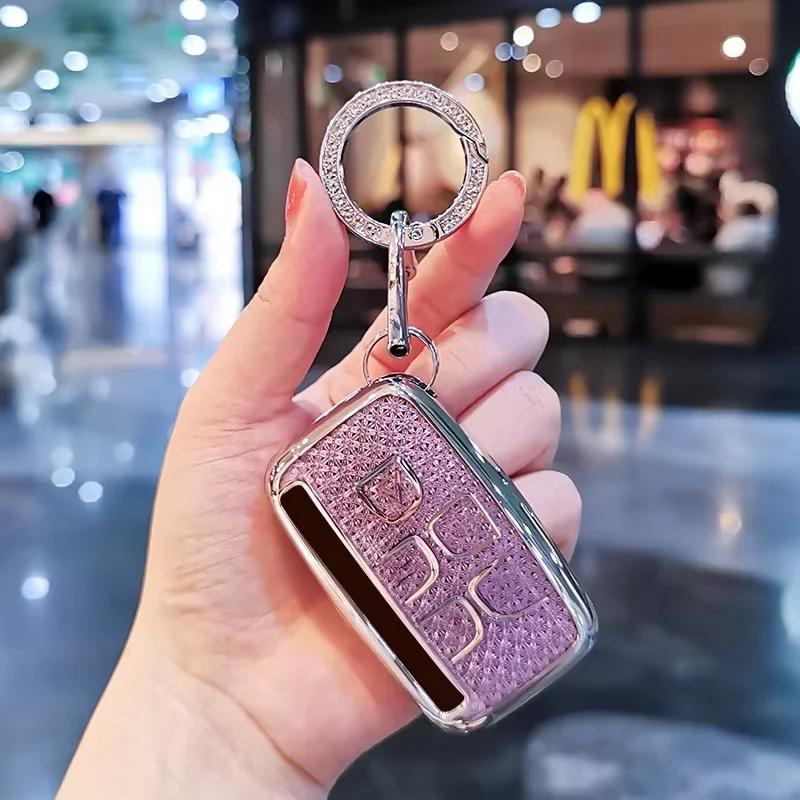 Car Key Case Cover Shell for Land Rover Range Rover Evoque L Defender Freelander2 Velar Discovery Sport5/4 Car Key Bag Car Keys