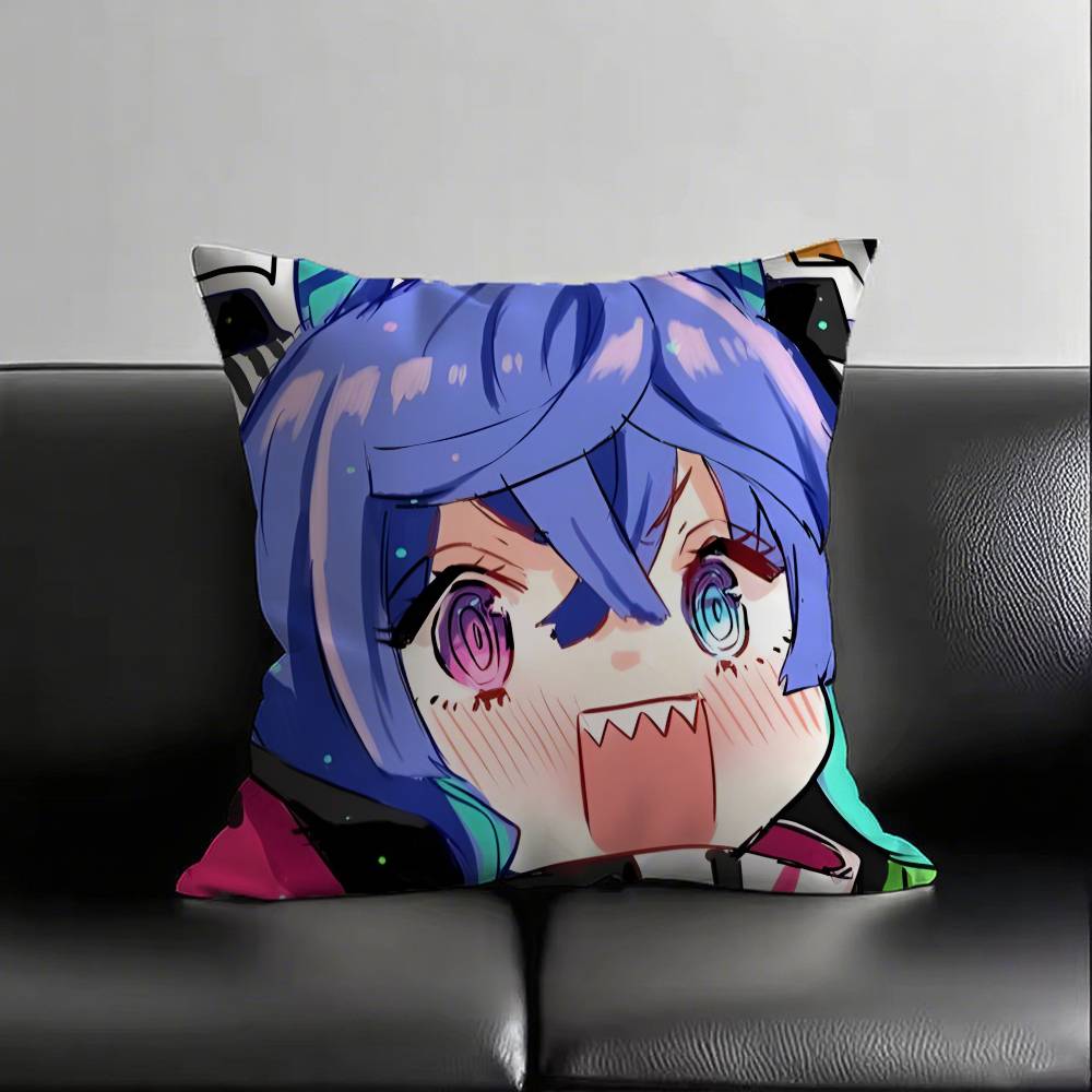 1pc Anime TWIN TURBO Kawaii Pillow Case Fashion Square Pillowcase Bedroom Sofa Room Ins Decoration Leisure