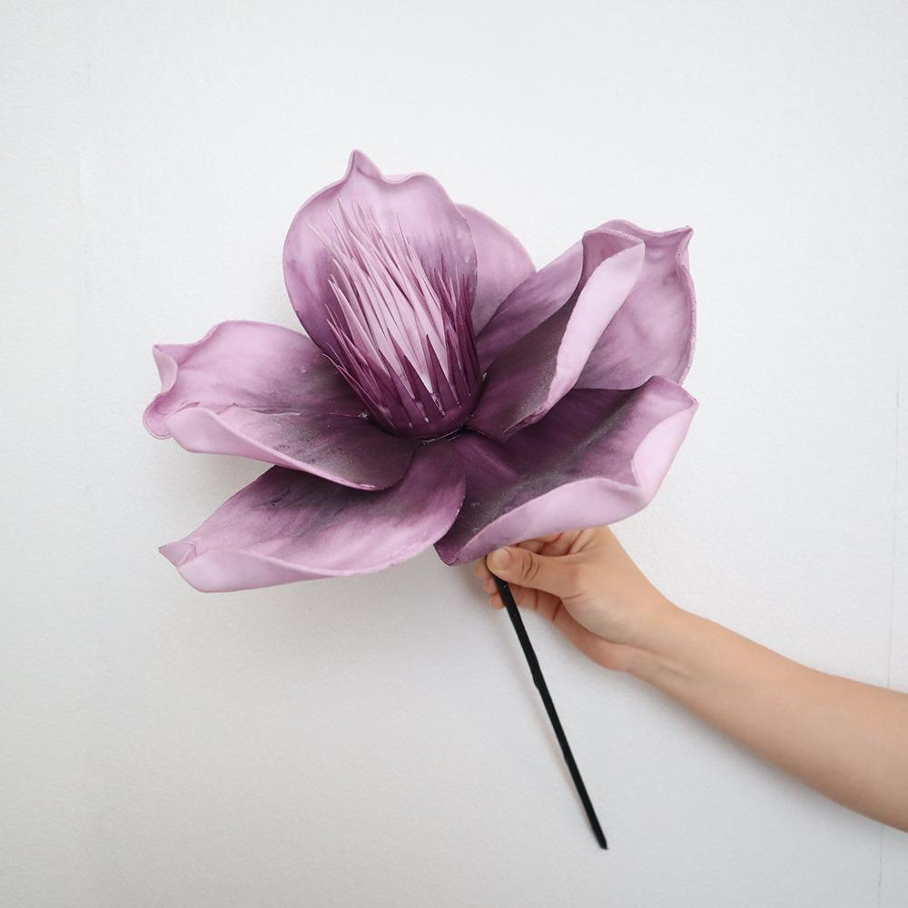 NEW 3D Simulated Magnolia Flower Large-scale Colorful Simulated Flower Shopping Mall Scenery 30/50CM Fake Magnolia Festival