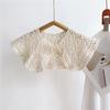 Women's Lace Knit Crochet Shawl Collar for Autumn/Winter - Stylish Neck Warmer & Dress Accessory