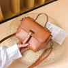 [TIME100] Women's Shoulder Bag, Premium PU Leather, 3-Way Bag, Shoulder Bag, Crossbody Bag, or Handbag, Cute Bag TMFB026 (Brown)