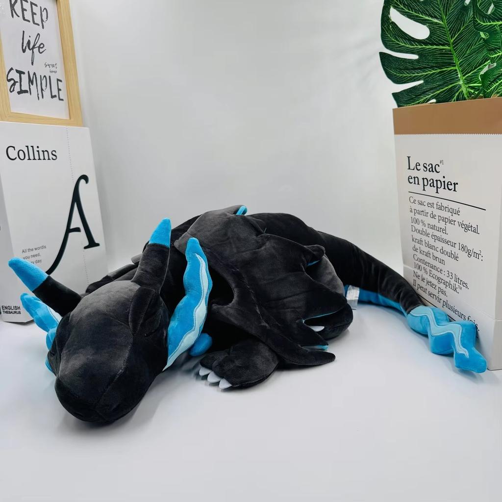 Shiny Sleep Charizard Plush Toy Charizard Stuffed Anima Soft Black Charizard Mega Dragonite Dragonite Holding Dratini Plushies