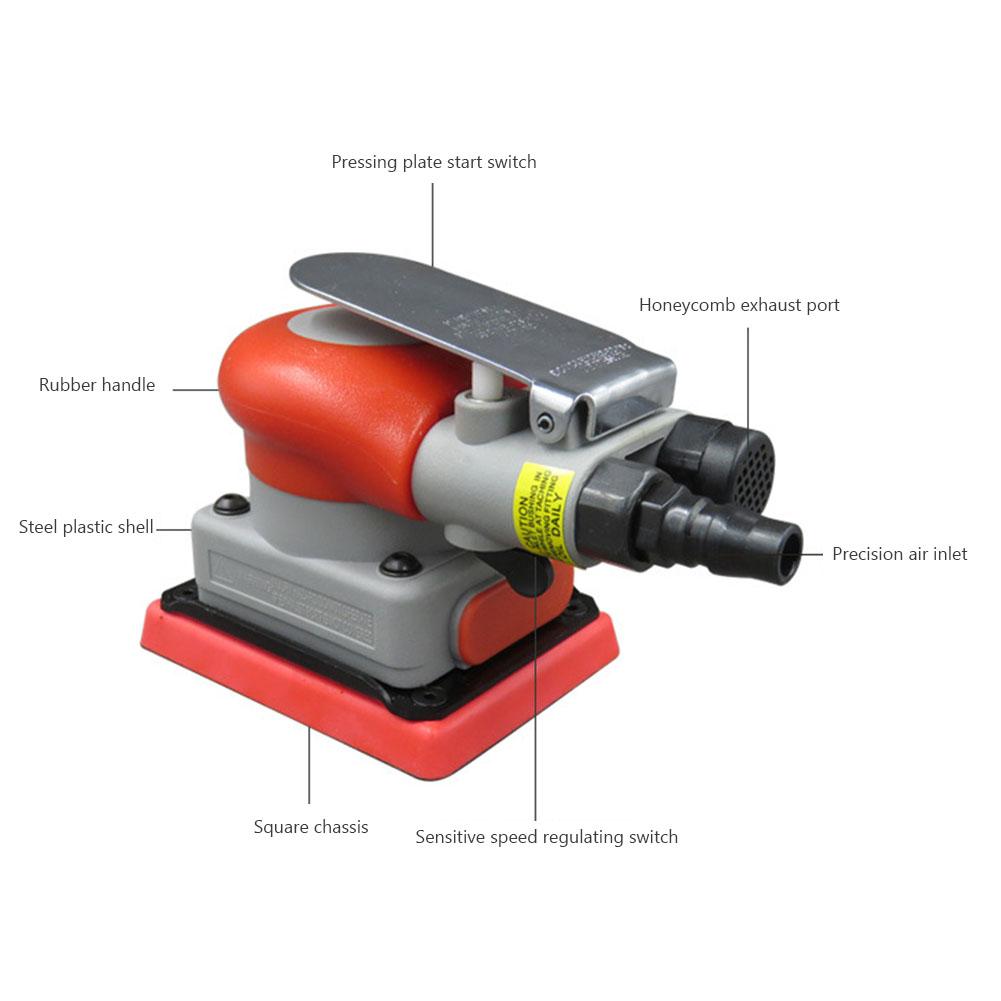 Pneumatic Sander Portable Polishing Grinding Machine Fast Grinding Speed Pneumatic Polisher for Furniture Welding