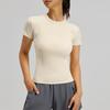 Women's Fashionable Casual Sports Leggings And Short-Sleeved Running And Fitness T-Shirt
