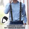 Adjustable Hidden Suspenders Y-Style Under Shirt Suspenders  for Wedding Suit Skirt