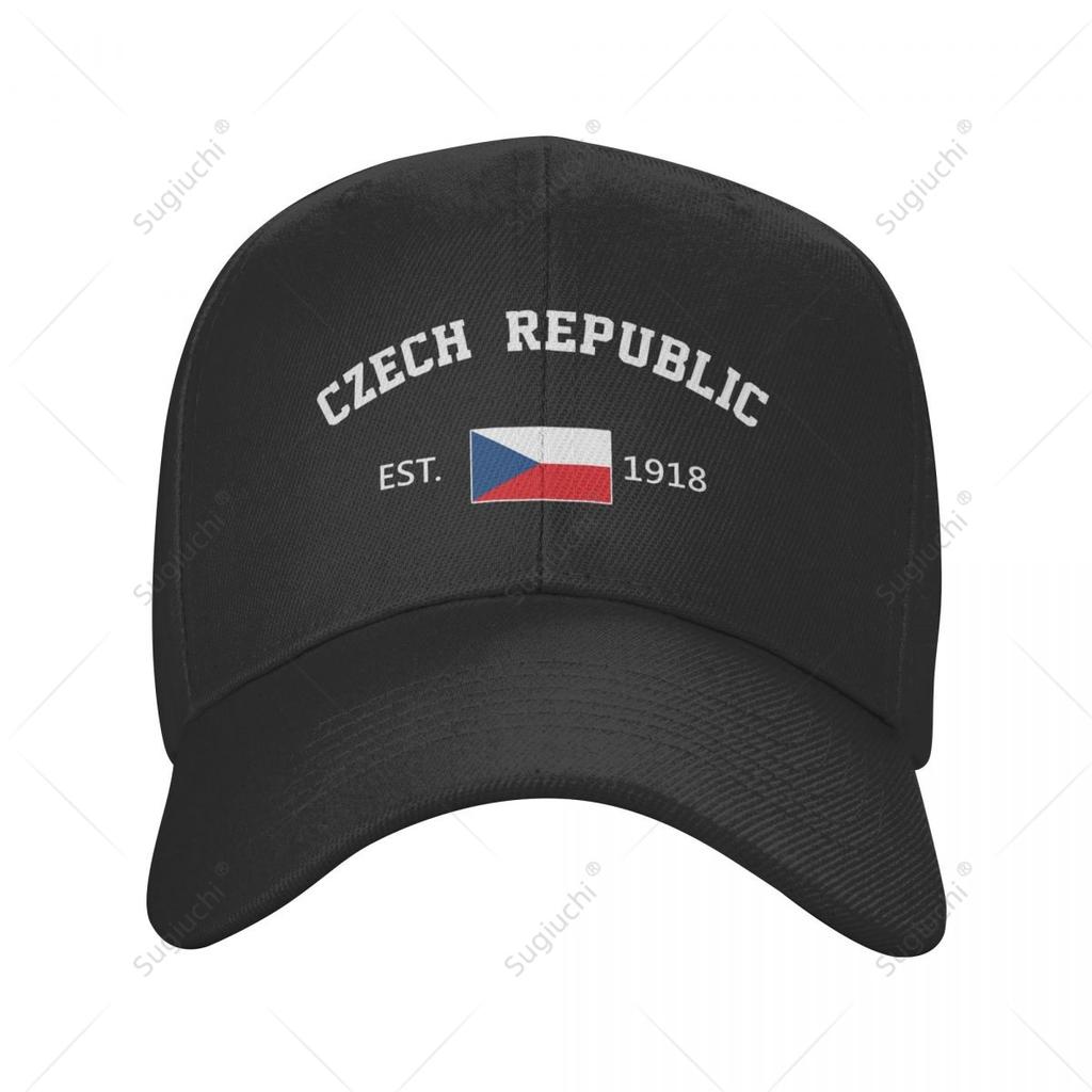 Unisex Baseball Cap Czech Republic EST Independence Day Wild Sun Shade Peaked Adjustable Outdoor Caps for Unisex Women