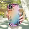Phone Case: 2D Flat, Compatible with iPhone 12Pro, 13, 14, 15, 16, 17, 18 Protective Case, Phone Decoration, Gradient Pastel Colors, Perfect for Chris