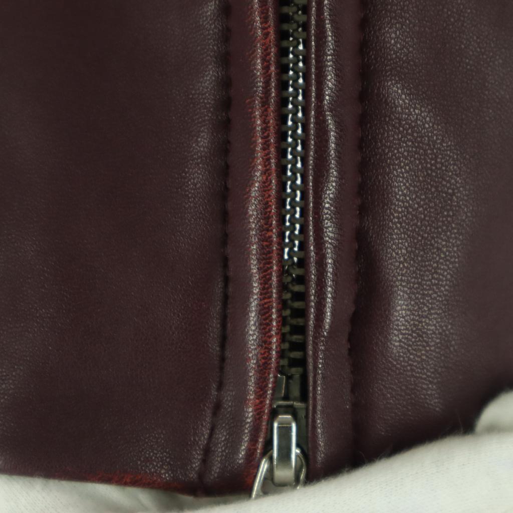 TAKEO KIKUCHI Long sleeve No-collar zip-up single leather jacket Men's Used