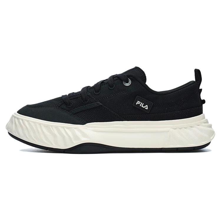 New FILA Canvas Low NonSlip Durable Shoes 'Black White' F12M322301FBK