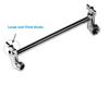 Adjustable Shower Arm with Teeth Bracket for Extended Top Spray Connection