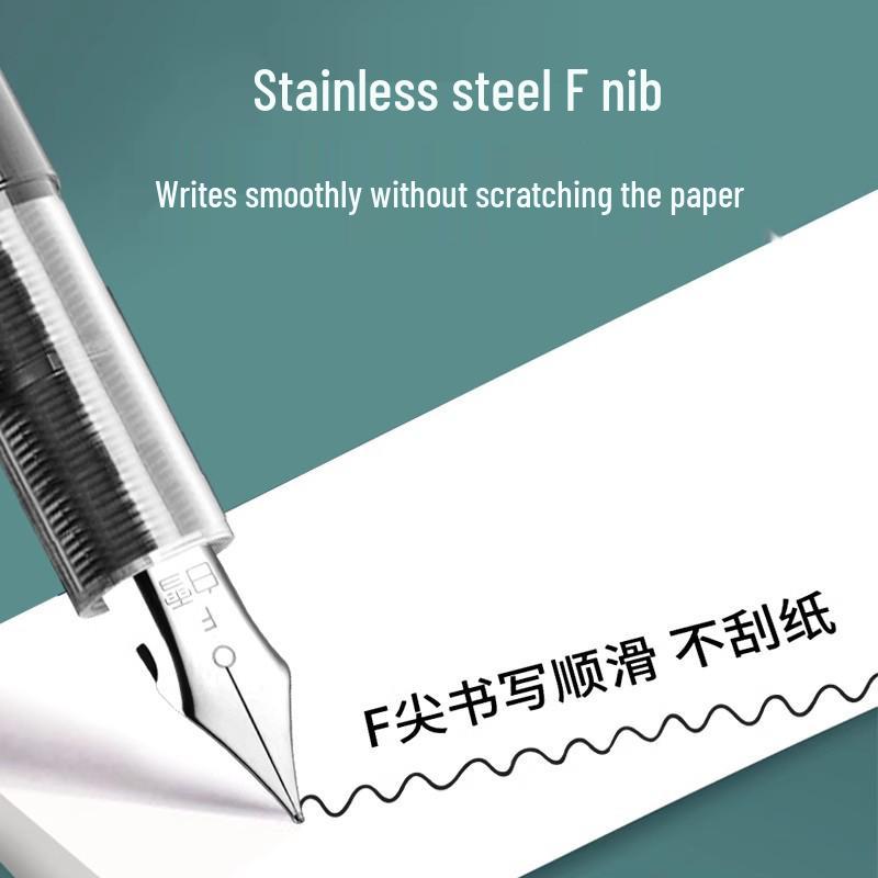 Fountain Pen FP20: Large Capacity, Quick-Drying, Disposable, Direct Liquid Type, Ideal for Students, No Ink Cartridges Needed.