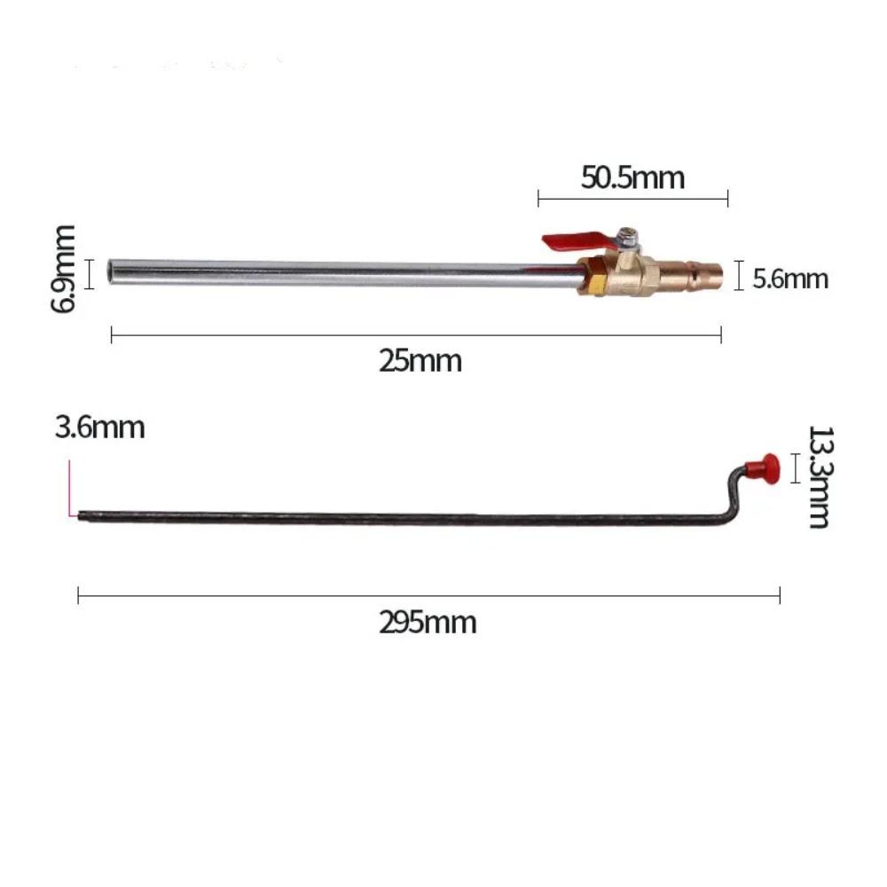 1Set Truck Tire Inflation Nozzle Quick Inflation Rod Manual Inflation Rod  Inflation Nozzle Universal Gas Filling Rod