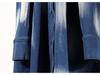 2024 Summer Tie-Dye Fringed Hem Tie-Waist Long Skirt for Women