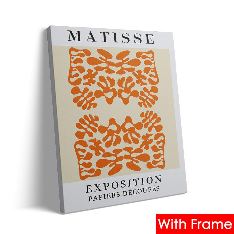 Abstract Picasso Matisse Yayoi Kusama Wall Art Canvas Painting with Frame Nordic Aesthetics Posters and Prints Living Room Decor