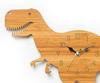 Forest Theme Bamboo Wood Cartoon Dinosaur Wall Clock Children's Room Decoration Tyrannosaurus Wood Animal Wall Clock Home Decor