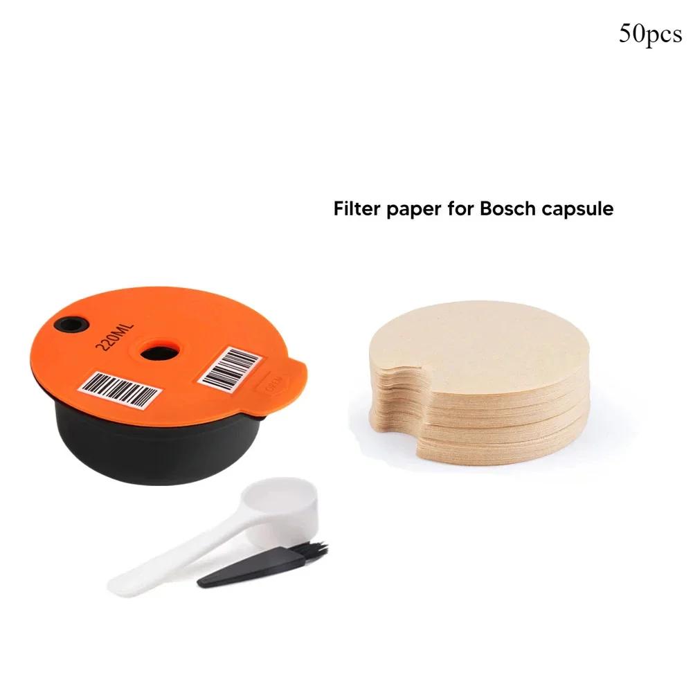 50-450ml Reusable Coffee Capsule for Tassimo BOSCH Machine Refillable Filter Cup Pod Espresso Maker Cafe Coffee Accessories
