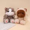 13cm Mini Cute Pet Cat Plush Toy Ragdoll Cat Striped Cat Siamese Kitten Doll Accompanying Animal Doll Kid Birthday Gift
