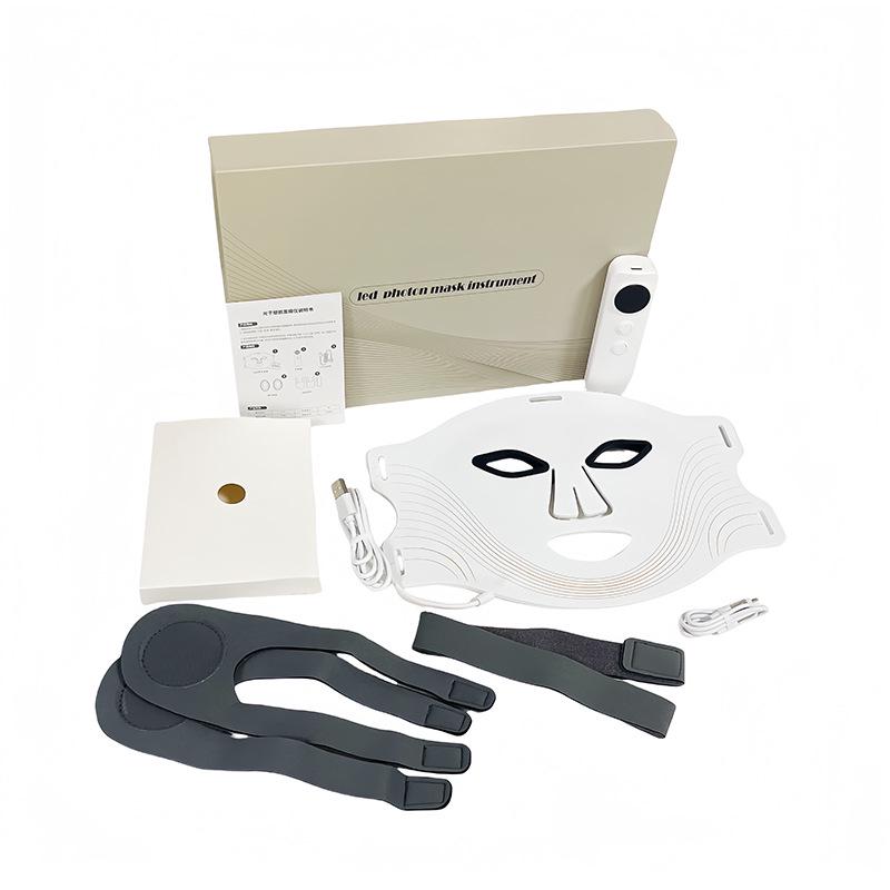 CE-Certified LED Red Light Facial & Neck Rejuvenation Mask Set