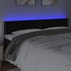 VidaXL Tête de Lit à LED Meuble de Chambre à Coucher Accessoire de Lit Double Tête de Cadre de Lit Intérieur Noir 3121528