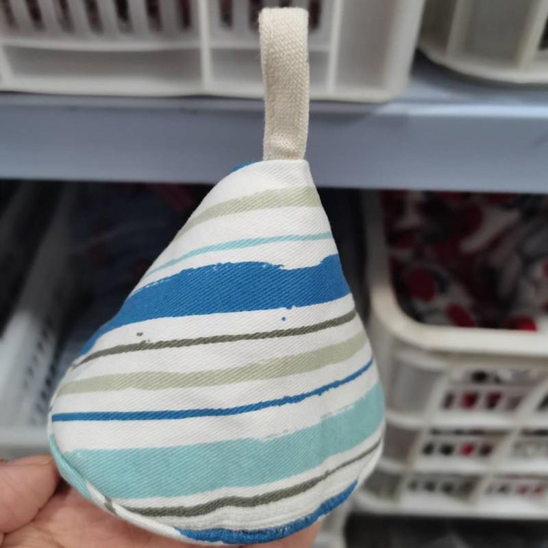 1 Unidad Tapa Triangular para Olla Capucha Animal de Dibujos Animados Algodón Cocina Aislamiento Clip Asa Guante Regalo de Navidad