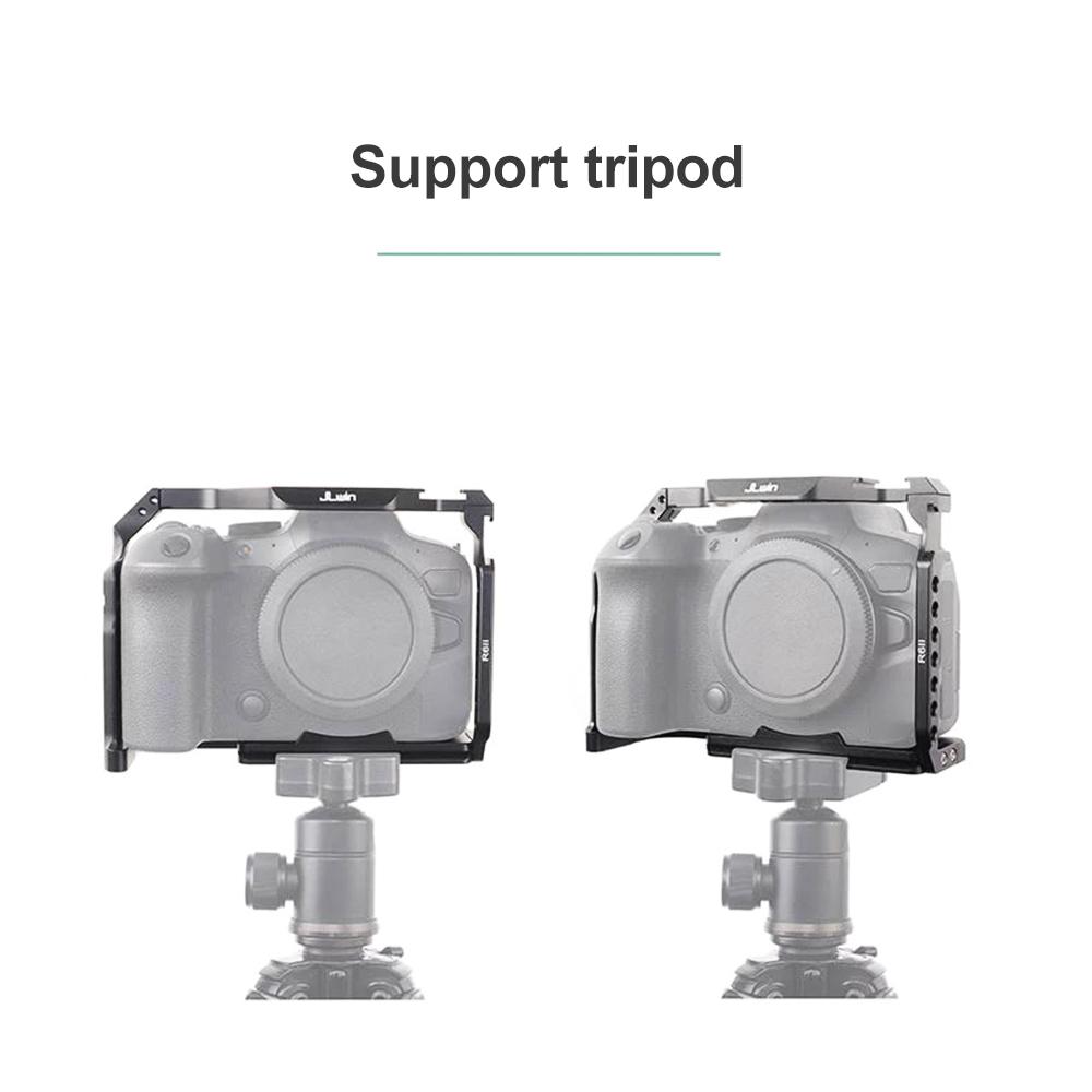 JLwin schützender Kamerakäfig aus Aluminiumlegierung mit Schnellwechselplatte, zahlreiche Kaltschuhhalterungen