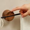 Towel Bar No Drilling Wood Towel Holder Bathroom Shelves Bathroom Organizers Towel Hang  Kitchen Storage Rack Toalleros