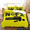 Nofx Rock Band Bedding Set Single Twin Full Queen King Size Bed Set Adult Kid Bedroom Duvetcover Sets 3D Anime Bed Sheet Set