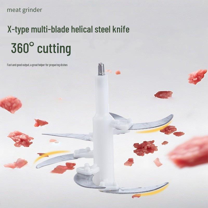 Compact Stainless Steel Electric Food Processor: Multi-functional Meat & Vegetable Grinder, Garlic Mincer & Chopper