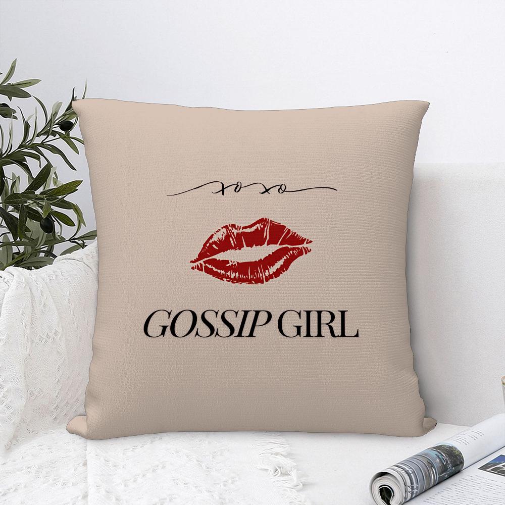 Classic Plot G-Gossip Girl-S Pillow Case Sofa Decorative Home Double-Sided Print Plush Square Throw Pillow Covers Cushion Decor