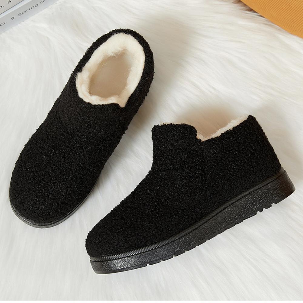 Cotton Shoes with Thick Velvet for Women, Versatile for Home Use, Warm and Cold Resistant, Cotton Boots with A Plush Feel