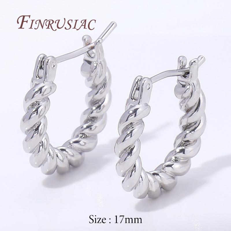 1/2/3Pairs 18K Gold Plated Vintage Twisted Hoop Earrings For Women,Circle Hoops Party Jewelry,Earrings Accessories