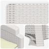 Garden Lounge Chair Rattan Look 2 Pcs White and Cream PP