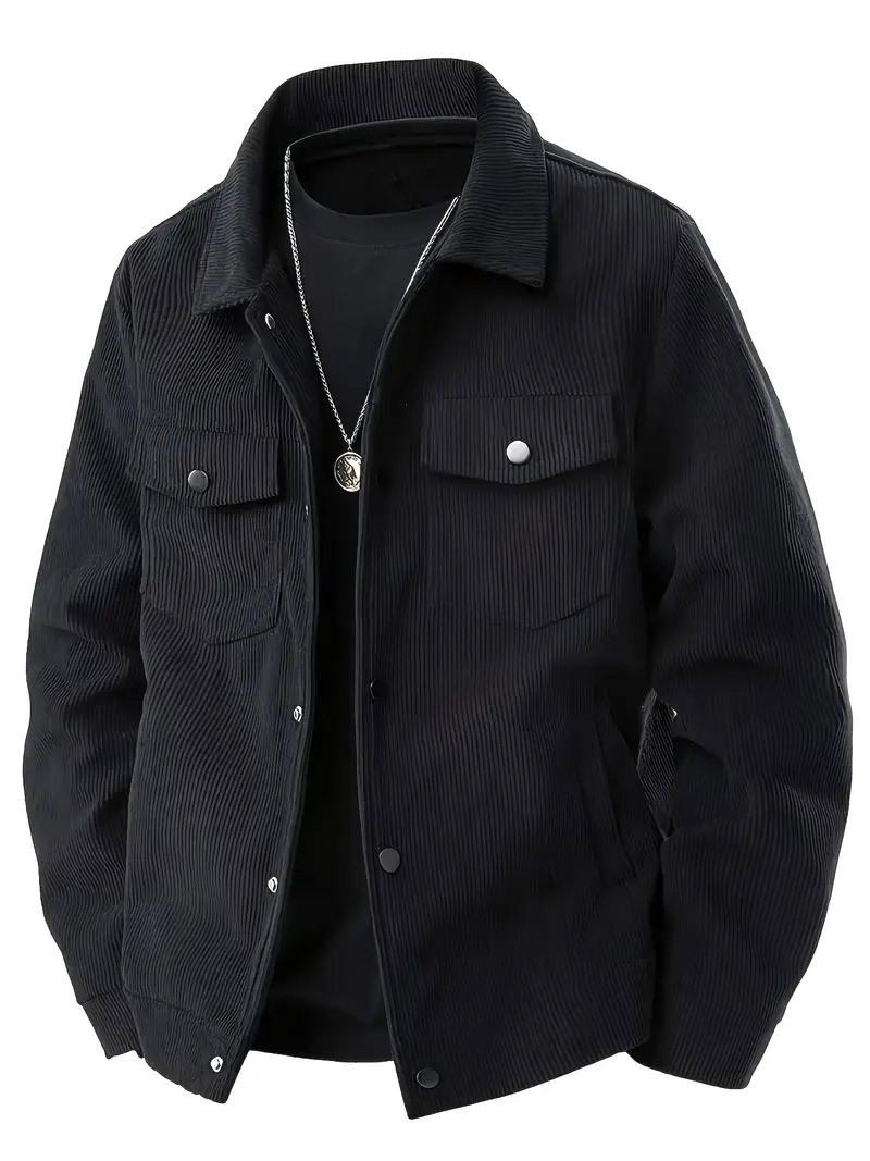 Men S Long Sleeve Single Breasted Pocket Casual Sport Jacket S