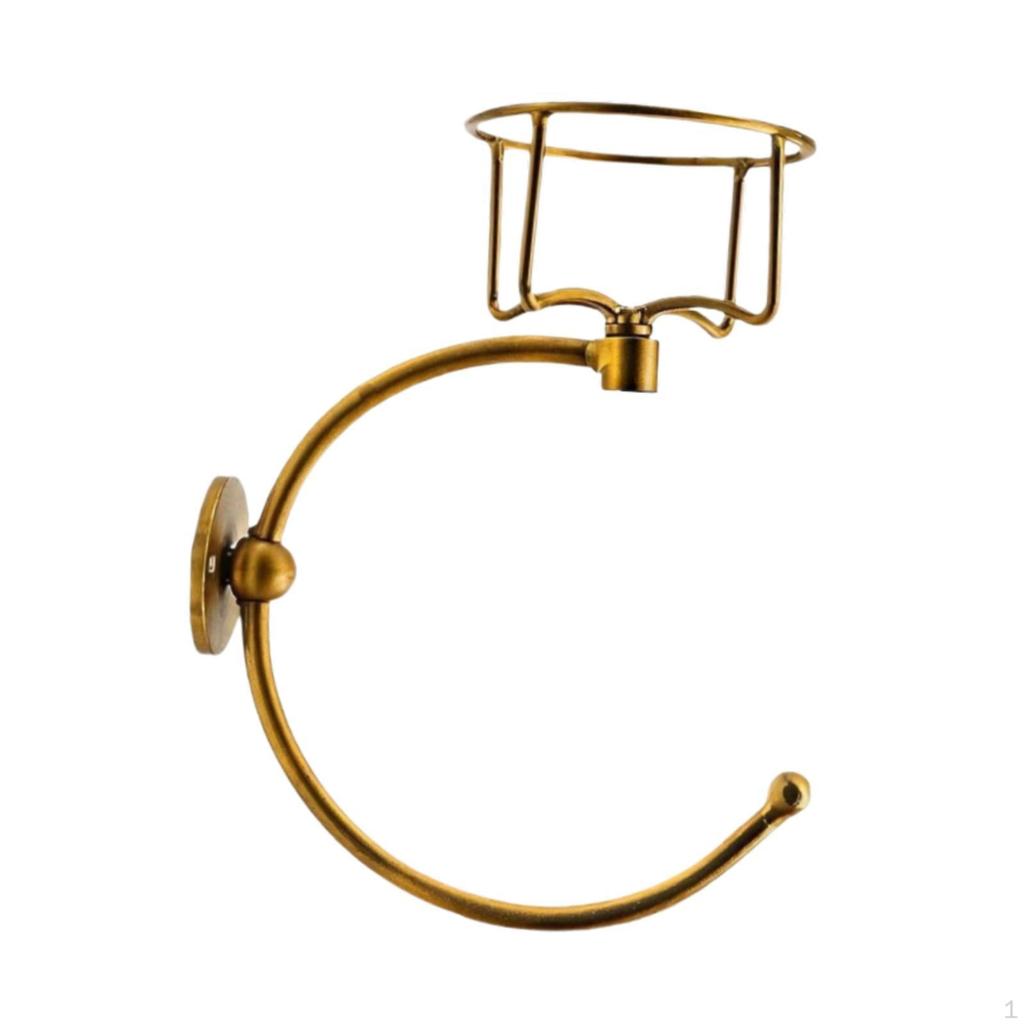 Bathroom Towel Hand Holder Metal Elegant Accessories Hanger Candle Decor for Farmhouse