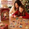 Shiny Christmas Themed Pendant Set Hanging Decorr Christmas Advent Calendar