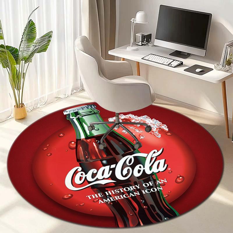 Christmas Gift Halloween Theme Bear Truck Coca Cola Round Carpet Soft Home Decoration Corridor Table and Chair Anti Slip Outdoor Floor Mat Carpet H14