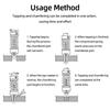 High Speed Steel Chamfer Drill Bit Deburring Tap Chamfer Tool Straight Flute Tapping Burr Removal Tools Milling Compound Cutter