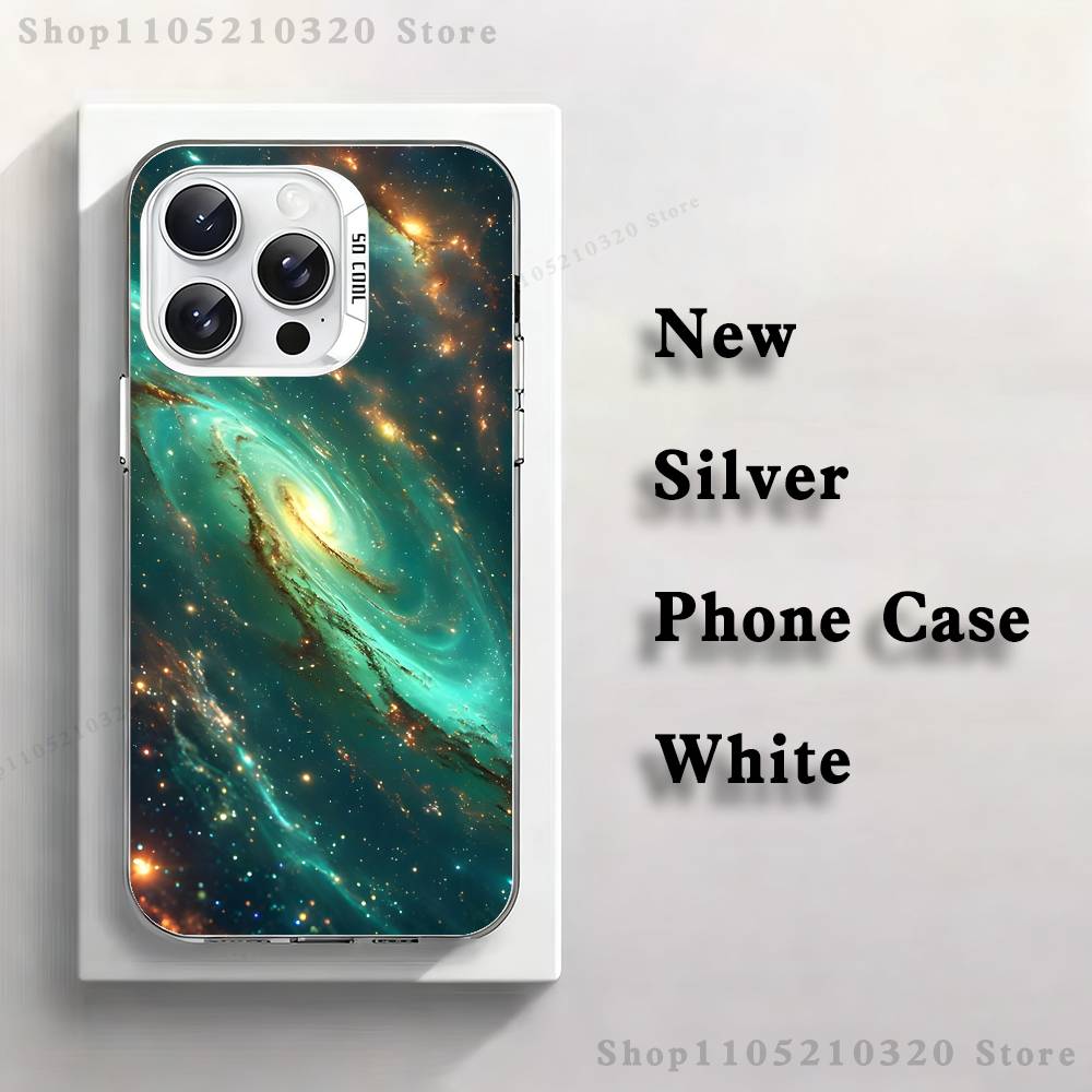 

Uniberso Milky Way Galaxy Phone Case For iPhone 17,16,15,14,13,12,11,Pro,Max,Plus,E,Air,Mini White Tpu Cover iPhone17air