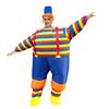 Inflatable Clown Costume Blow Up Joker Jumpsuit for Halloween Cosplay Party Christmas Adult Size
