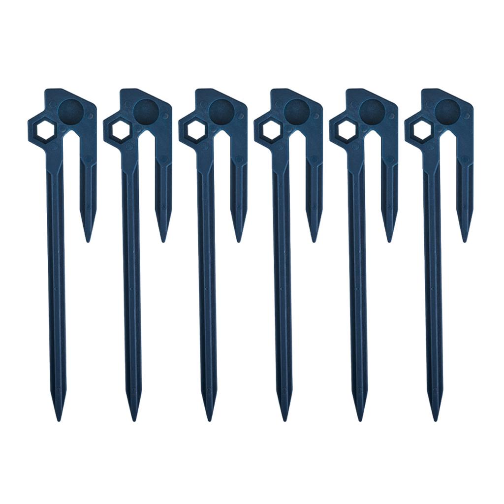 6Pcs Tent Pegs Tent Stakes Pegs Floor Nails Heavy Duty Awning Pegs for Camping Hiking Traveling Beach and Outdoor
