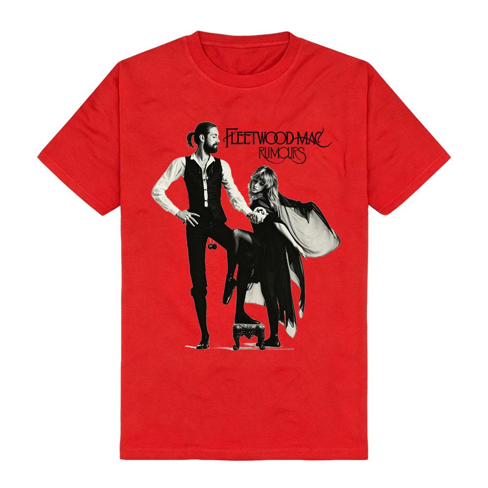 Fleetwood Mac Rumours T-Shirt Vintage Rock Bohemian and Gypsy Punk Tee Black and White Art Tshirt Cotton Women Men Tops