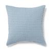 MUJI Indian Cotton Washed Waffle Weave Cushion Light 76420149 Cover, 43x43cm, Blue,