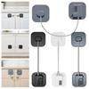 Double Lock Drawer Lock Heavy Duty Child Safety Lock Safety Buckle Cabinet Lock  Closets