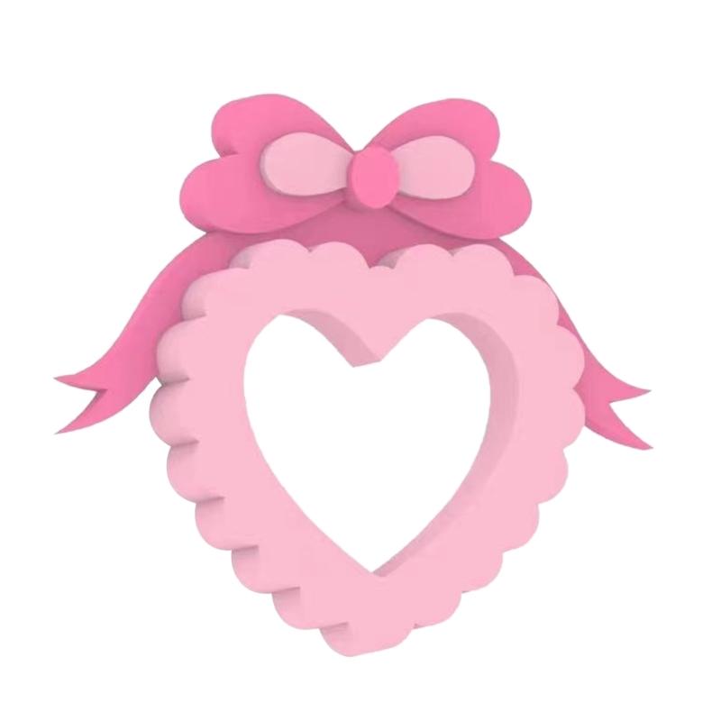 Bowknot Ornament Quicksand Silicone Mold Keyring Pendant Handmade Decoration Mold for Valentines Day Birthday Gift