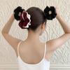 Satin Double Layer Elegant Hair Tie: Luxurious, No-Dent, and Gentle on Hair