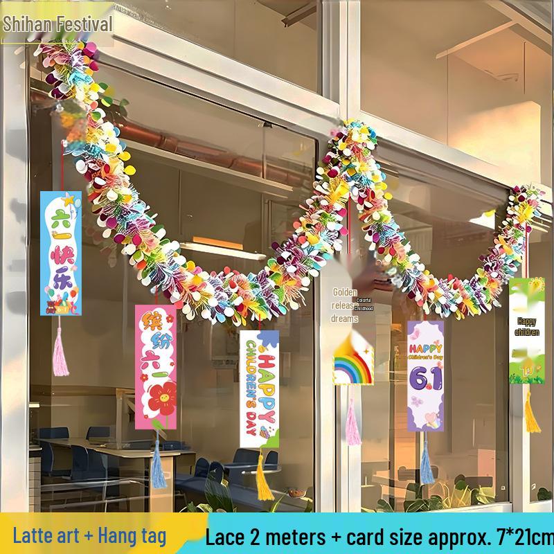 Colorful Children s Day Classroom & Hallway Decoration Strips