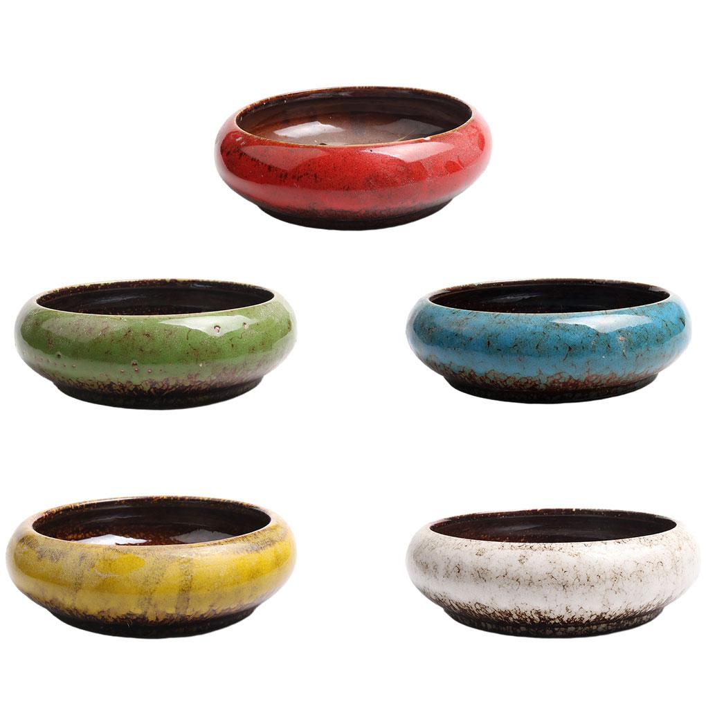 Ceramics Large Round Juicy Planter Bowl Flowers Herbs And Vegetables Flower Plant Container For Home