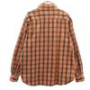Pherrow's Check Pattern Long Sleeve Cotton Shirt M Orange Men's Used