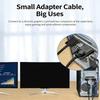 DVI 24+5 Y Splitter Adapter Male To Female For Double Monitor Setups With 1080P High Clear Video Output for Homes,